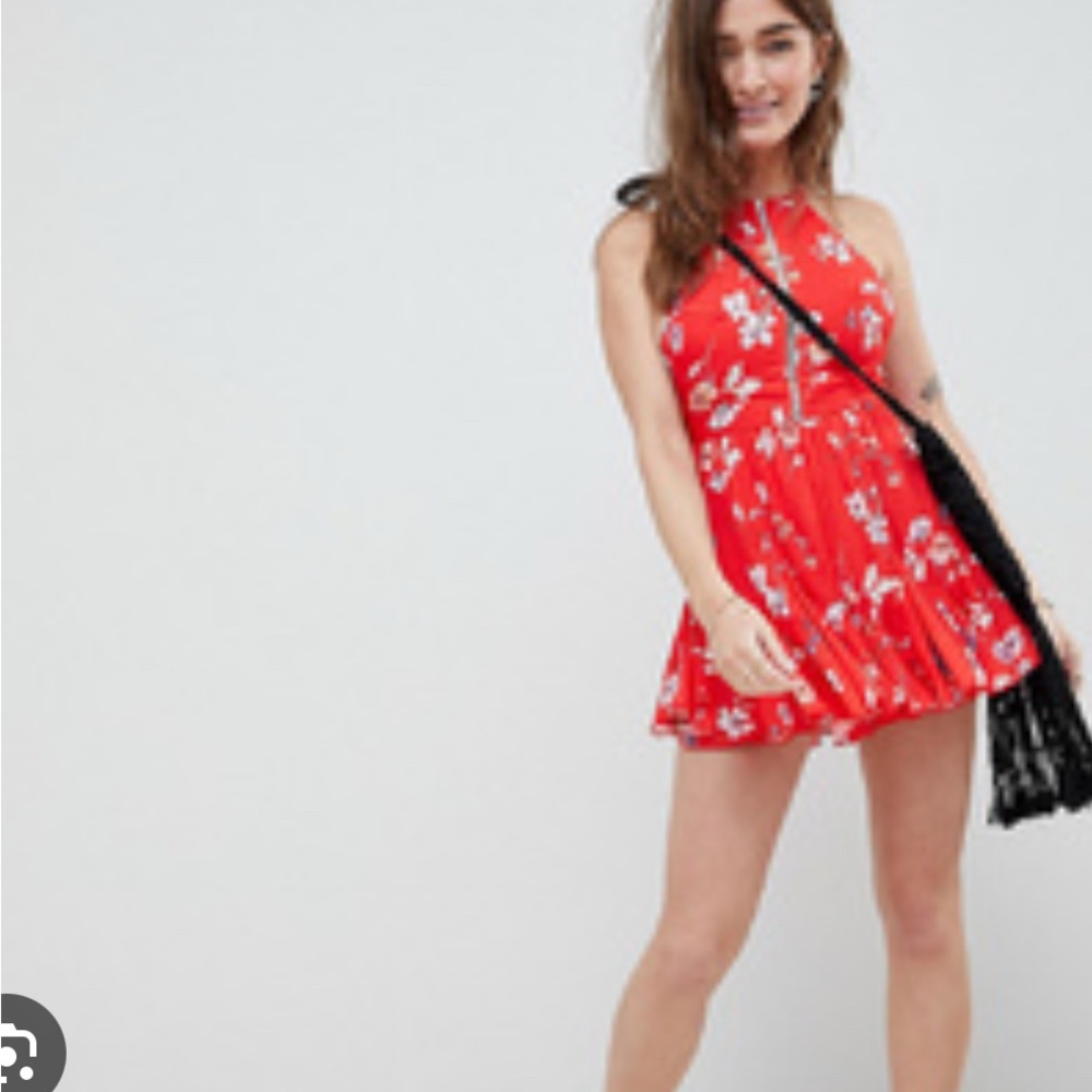 Sisters of the Tribe Floral Red romper